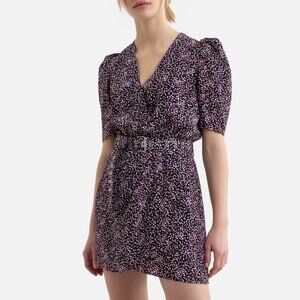 BNWT The Kooples Wrapover Mini Dress in Polka Dot Print - Size 2 (M)